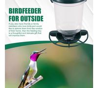 Comedero para pájaros de ventana con ventosa fuerte, extraíble y colgante. Observa aves silvestres desde tu casa.