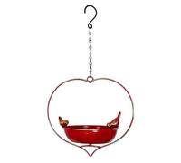 Comedero para pájaros | Decoración al aire libre de hierro en forma de corazón impermeable, comedero para pájaros de hierro fundido - para jardín, patio, exterior, balcón, paisajismo, observación y