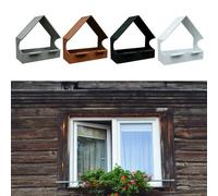 Comedero para pájaros montado en ventana que utiliza la construcción, soporta oportunidades de documentación visual y entornos de aprendizaje informal (blanco)