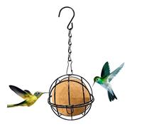 Comedero para pájaros silvestres, bolas de alimentación de sebo, comedero para pájaros para el jardín, comedero para pájaros para el jardín, dispensador de alimentos para bolas de sebo, decoración de