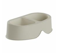 Comedero para Perro Plastiken 20138 Beige Plástico 0,5 L Doble