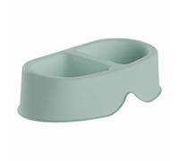 Comedero para Perro Plastiken 20138 Verde Plástico 0,5 L Doble