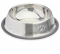 Comedero para Perro Mascow Gris Plateado Goma Metal 18 x 4,5 x 18 cm 35 x 0,03 x 25 cm (24 Unidades)