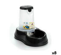 Comedero para Perro Stefanplast Antracita Translúcido Plástico 1,5 L 18,5 x 22,5 x 29 cm (8 Unidades)