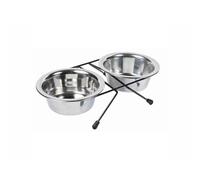 Comedero para Perro Trixie Acero Inoxidable Doble