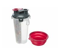 Trixie Recipiente Comida y Agua,Plástico,2×0.35l/ø11×23cm