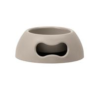 United Pets Pappy - Comedero para Perros, Eco-Friendly,Made in Italy, Gris, M, 1100 ml