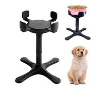 Comedero para perros ajustable, comedero elevado, comedero para perros elevado, soporte elevado para perros, altura y anchura y ajuste de inclinación para perros pequeños, medianos y grandes (solo