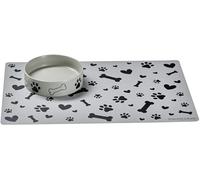 Comedero para Perros con Base para comedero Mika Dog | Gris | 350 ml