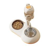 Comedero para perros de altura ajustable, cuenco de comida para cachorros, comedero de agua de gran capacidad, altura elevada, cuencos elevados ajustables para perros grandes