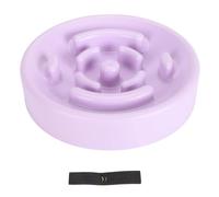 Comedero para Perros Slow Feeder, Bol Interactivo de alimentación Lenta 20x20x4cm Violeta - Previene atragantamientos, Mejora digestión y estimula mentalmente a Perros pequeños y (Púrpura)