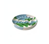 Comedero para Perros Tazón para Mascotas Plato Cuenco de Comida Silicona Segura con Superficie Laberinto Que Ralentiza la Ingesta Deslizamientos, Color to 3