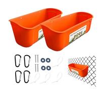 Comedero para Pollos con Valla, comedero para Pollos, 2 uds, Bebedero para Aves de Corral sin residuos, Recipiente para Aves de Corral con Clip, comedero para Aves de Corral