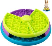 Comedero Perro Antivoracidad Slow Feeder Dog Bowl Rompecabezas Interactivo para Perros Rotación de 3 Niveles Prevenir la Obesidad y Favorecer la Digestión, para Mascotas de Tamaño Pequeño/Mediano