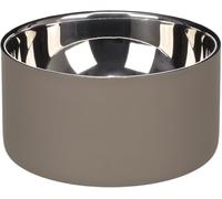 comedero Perro - comedero Xara Taupe de Acero Inoxidable - diseño Elegante de Doble Pared - 700ml