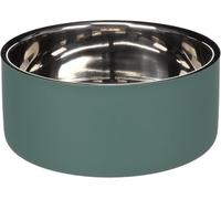 comedero Perro - comedero Xara Verde de Acero Inoxidable - Doble Pared Antideslizante - 1,9L