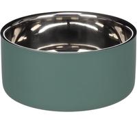 comedero Perro - comedero Xara Verde Premium de Acero Inoxidable - Doble Pared Resistente - 1,2L