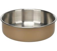 comedero Perro - comedero Yumi Beige de Acero Inoxidable - Elegante y Resistente - 680ml