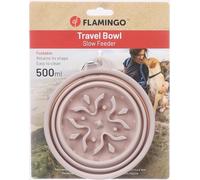 comedero Perro - Slow Feeder Nino Taupe Plegable - comedero Anti atragantamiento para Viaje - 500ml