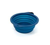 Comedero Plegable para Mascotas Gloria Azul Silicona Aluminio 550 ml