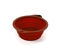 Comedero Plegable para Mascotas Gloria Rojo Silicona Aluminio 550 ml