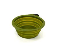 Comedero Plegable para Mascotas Gloria Verde Silicona Aluminio 550 ml