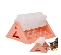 Comedero rompecabezas antideslizante para perros, comedero lento divertido para perros, comedero de flores giratorio, comedero lento interactivo para perros de tamaño mediano 8,27 x 5,12 x 3,15" para