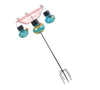 Comedero solar para colibríes con ventana de observación, picos de tierra inoxidables para balcón, santuarios de pájaros, comedero para colibríes para balcón y patios