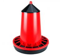 Comedero tolva para gallinas con tapa y rejilla - Cantidad: 10 kg