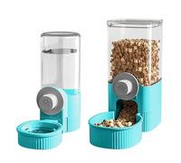 Comedero transparente para mascotas, comederos para perros pequeños, gatos, jaula de gran capacidad, comederos de agua para colgar