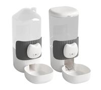 Comedero y agua automáticos para perros, comedero y dispensador de agua para gatos - Alimentador automático para mascotas | Comedero y dispensador de agua para gatos, dispensador de gran capacidad par