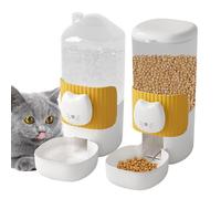 Comedero y agua automáticos para perros, comedero y dispensador de agua para gatos - Dispensador de comida para gatos,Comedero para gatos y dispensador de agua, juego de comedero y bebedero para perro