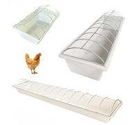 Comedero y bebedero de aves de corral para pollos, patos, palomas y codornices, sin desperdicios, sin ensuciar, equipo de alimentación al aire libre para ganado