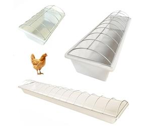 Comedero y bebedero de aves de corral para pollos, patos, palomas y codornices, sin desperdicios, sin ensuciar, equipo de alimentación al aire libre para ganado