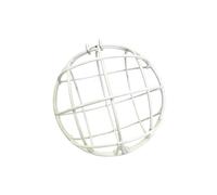 Comederos colgantes de hierro forjado para pájaros, soporte para bolas inoxidables para jardín, patios y patios traseros, sebo colgante de metal