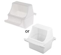 Comederos colgantes para pájaros para jaula, contenedor de alimentos de gran capacidad con percha para pinza, cacatúa, periquito, aves de corral, pezones, tazas de beber, jaulas de pájaros, bebederos