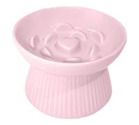 Comederos de cerámica para gatos,Lindas cajas de | Comedero elevado para cachorros - Bandeja de agua de cerámica robusta para gatos, comida para gatos y suministros de agua, accesorios para