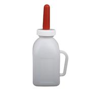 Comederos de leche de ternera de 1 a 5 litros con tetina y mango de alimentación cómodo, suministros de alimentación de ganado, soportes para biberones, cómodo pezón