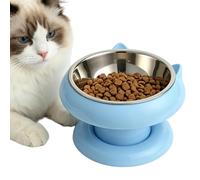 Comederos Elevados para Gatos | Bebedero Antivuelco de Acero Inoxidable | Fatiga Cervical Cuenco Elevado Ancha Gatos,Perros Y Cachorros Interior Exterior Hogar Diario Viaje Veterinario