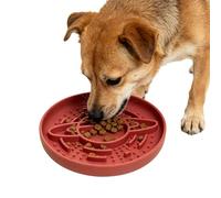 Comederos Lentos para Perros,Platos Silicona antiahogo Antideslizantes alimenticio | Cuenco De Comida para Cachorros | Comer Lamer De Pie Uso Diario Interior Exterior Jardín Patio Coche