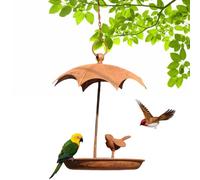 Comederos Para Aves Exteriores Bandeja Metálica Para Colibríes | Comederos Estilo Rústico Con Techo Impermeable Para Colibríes Jardín Balcón Terraza