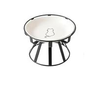 Comederos para Gatos, comedero Elevado para Gatos, Plato de cerámica Elevado con Soporte de Metal, estación de alimentación de Agua o Comida para Gatitos, Cachorros y Perros pequeños de Interior.