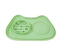 Comederos Para Gatos De Alimentación Lenta - Cuenco Interactivo Anti-Atragantamiento Con Pequeña | Alfombrilla De Alimentación Lenta Para Gatos De Interior - Para Tiras De Yogur Snacks Comida Húmeda Y