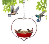 Comederos para pájaros al aire libre Decoración Corazón de hierro fundido antioxidante