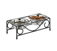 Comederos para perros con soporte elevado 2 Cuencos gato Platos mascota Bebedero