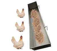 Comederos y bebederos colgantes para aves de corral, acero inoxidable duradero para una alimentación eficiente en los cocineros