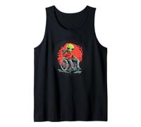 Comedia cósmica con este alienígena rodante en silla de ruedas Camiseta sin Mangas