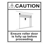 Comedic Shutter Raise Notice Playful Tin Sign For Garage 12x8 Inch
