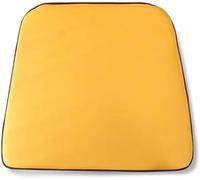 Comedor de Cuero Impermeable Cojines para Sillas, en Forma de U Cojines para Sillas, Goma Antideslizante, Sala de Estar, Color Cúrcuma, 43 X 46 cm (1 Paquete)