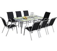 Comedor de jardín cordoba xl 180 - "phoenix" - negro